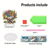 (US Local)Flower Double Sided Effect Table Top Diamond Painting Desktop Ornaments Kit (Pencil)