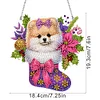 >SALE<Acrylic Special Shaped Christmas Stocking Pomeranian Hanging Diamond Kits Decor