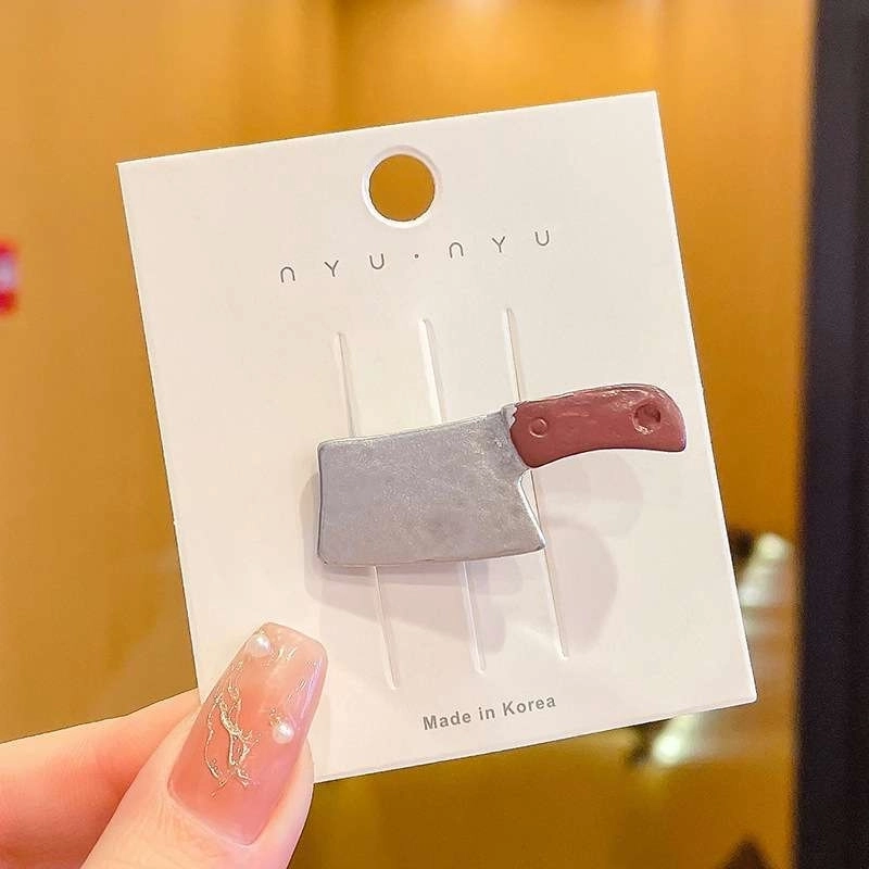 Halloween Funny Cool Style Women’s Scissors Bulb Mixed Materials Hair Clip