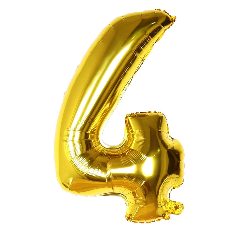 Birthday Number Aluminum Film Party Balloon