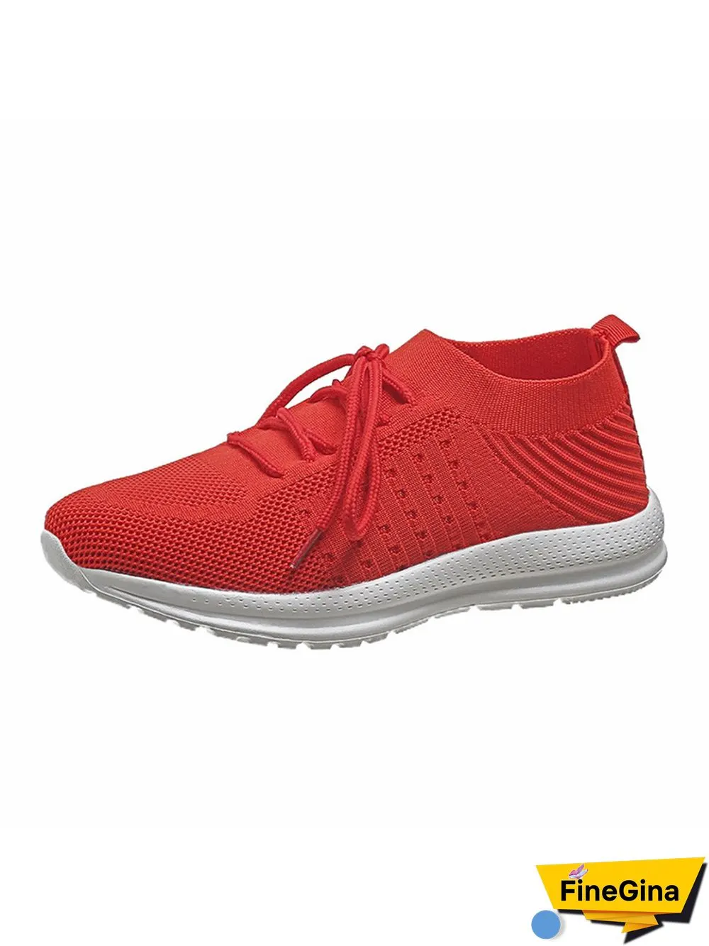 Flyknit Lightweight Soft Sole Lace-Up Sneakers