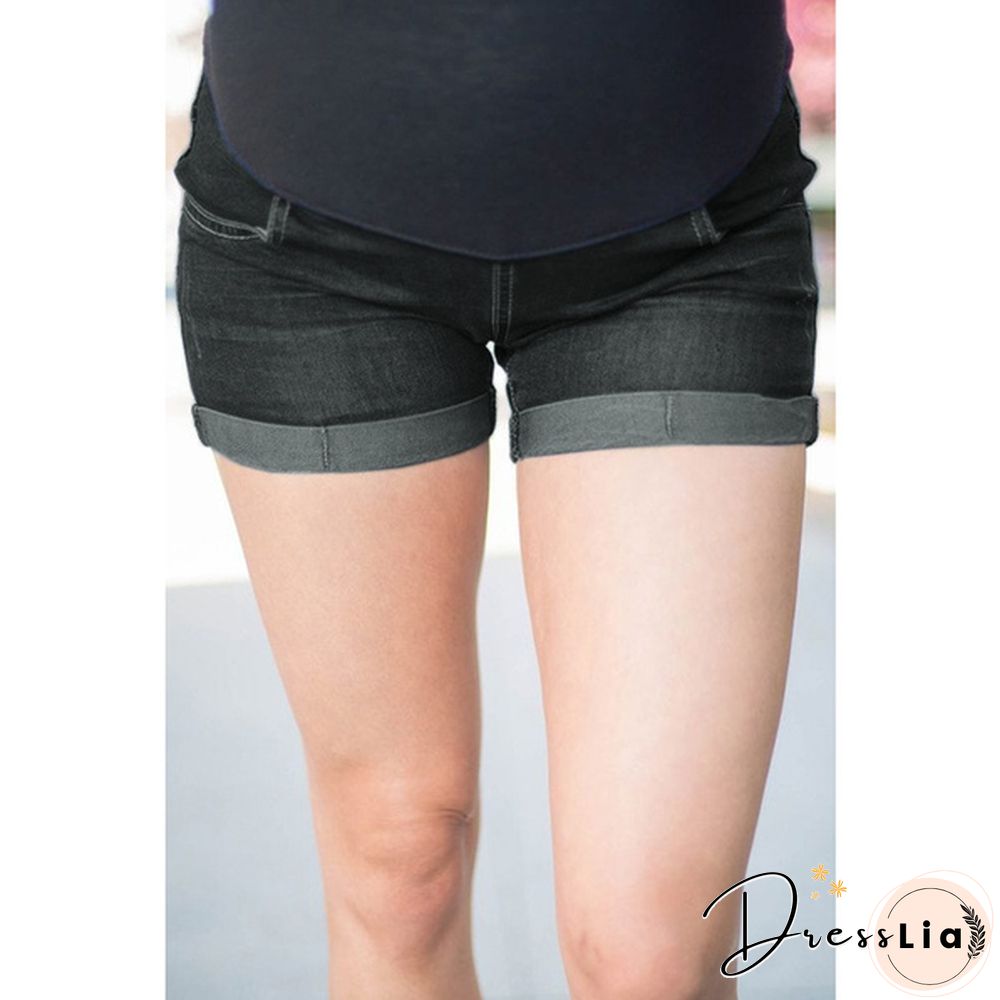 New Fashion Pregnant Women's Summer Skinny Short Jeans Fashion Denim Shorts Pregnancy Ladies Plus Size Short Pants Maternity Clothing S-5XL