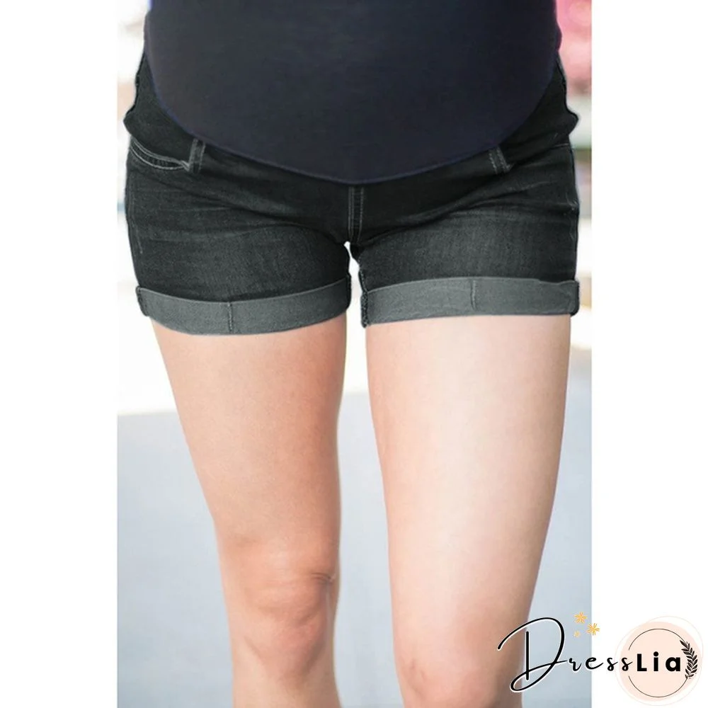 New Fashion Pregnant Women's Summer Skinny Short Jeans Fashion Denim Shorts Pregnancy Ladies Plus Size Short Pants Maternity Clothing S-5XL