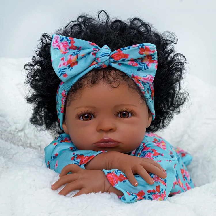 Babeside Quiet Reborn Baby Laney 20'' American African Little Infant Girl Healing of the Heart