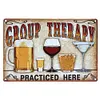 Groupe de bi&egrave;re glac&eacute;e - Panneaux en &eacute;tain m&eacute;tallique(20*30cm/30*40cm) - Bi&egrave;re