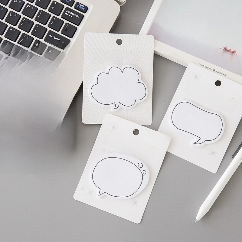 Dichen Creative Simple Japanese Dialog Box Series Sticky Notes Hand Account Fresh Message Memo Note Sticker