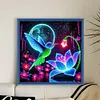 Luminous Lotus Hummingbird-11CT Stamped Cross Stitch 40*40cm/15.75*15.75in