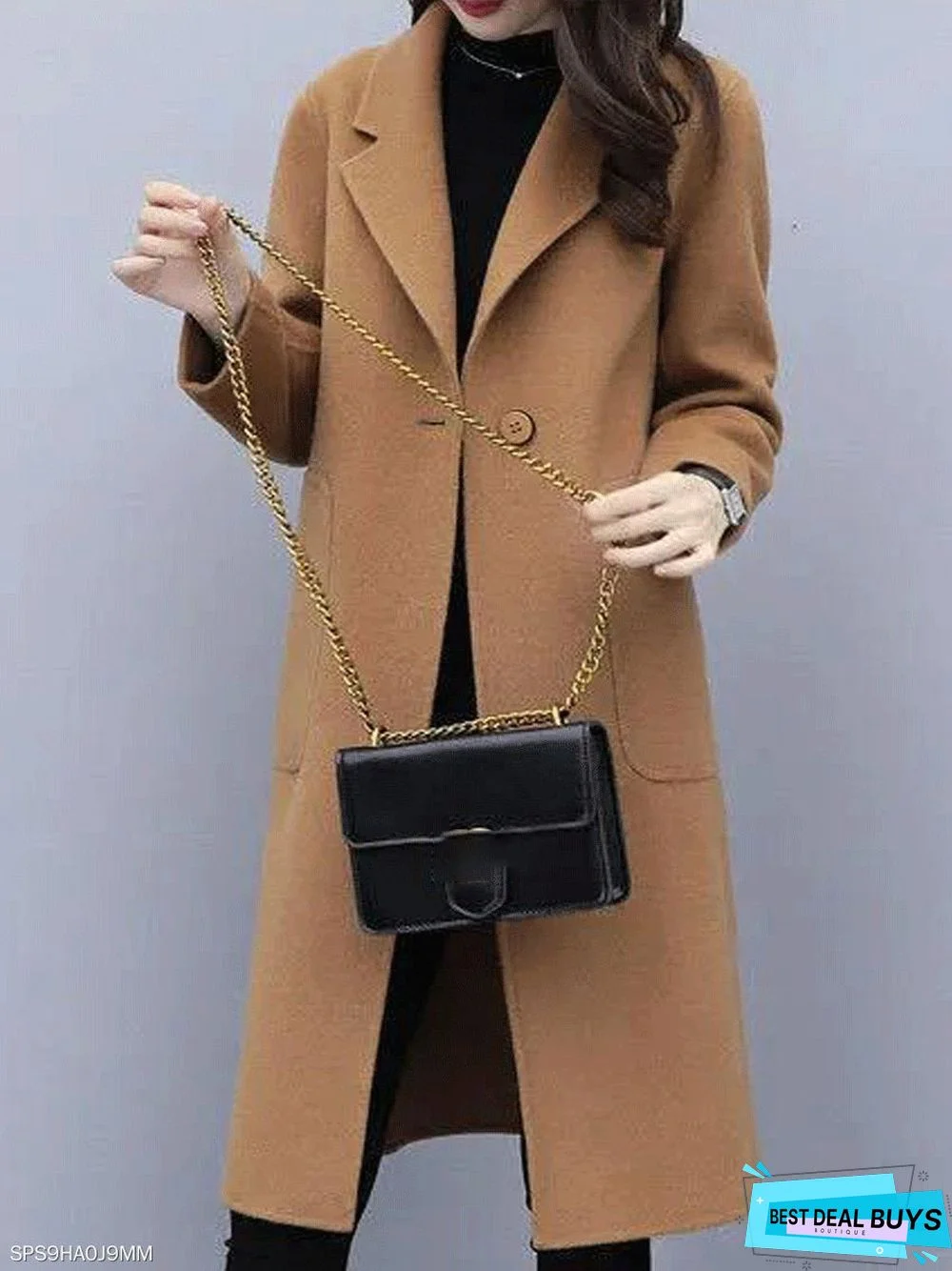 Woolen Mid-Length Coat