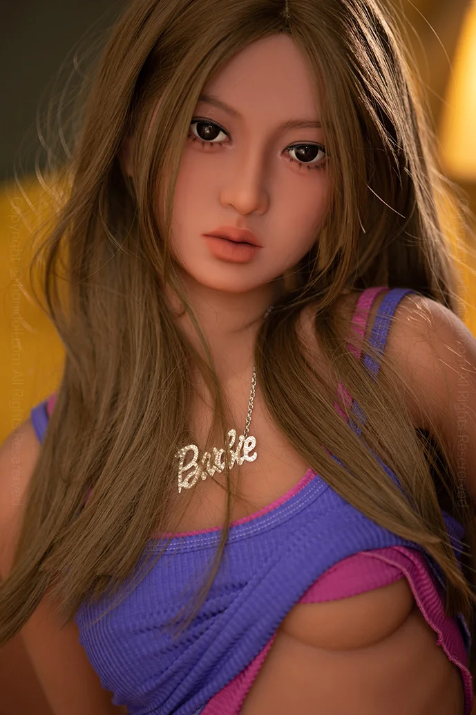 Aibei 138cm small Chest Realistic TPE Sex Doll - Purple Lingerie College Girl H4056 Aibei HANIDOLL