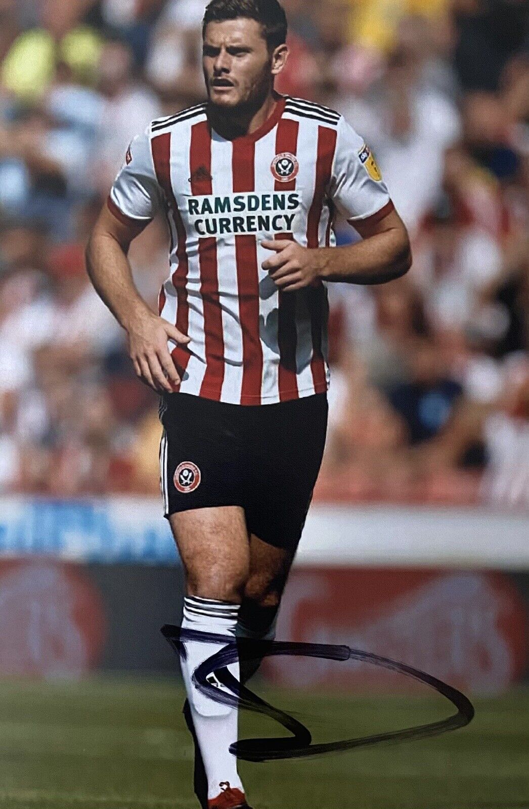 Jack O'Connell Genuine Hand Signed Sheffield United 6X4 Photo Poster painting 2