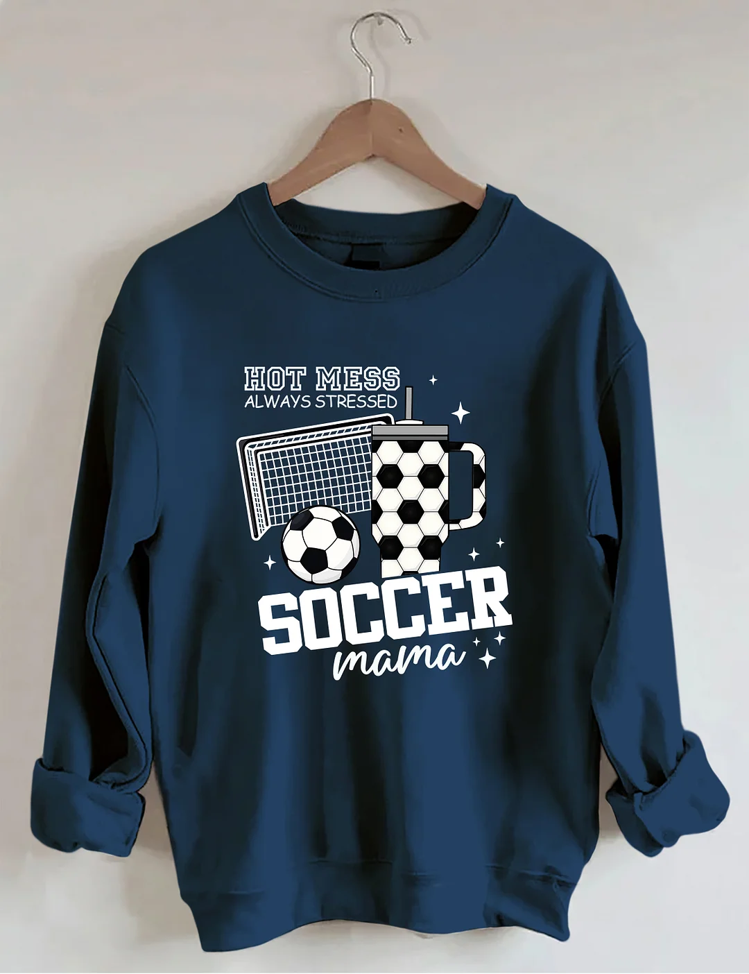 Hot Mess Soccer Mama Sweatshirt 