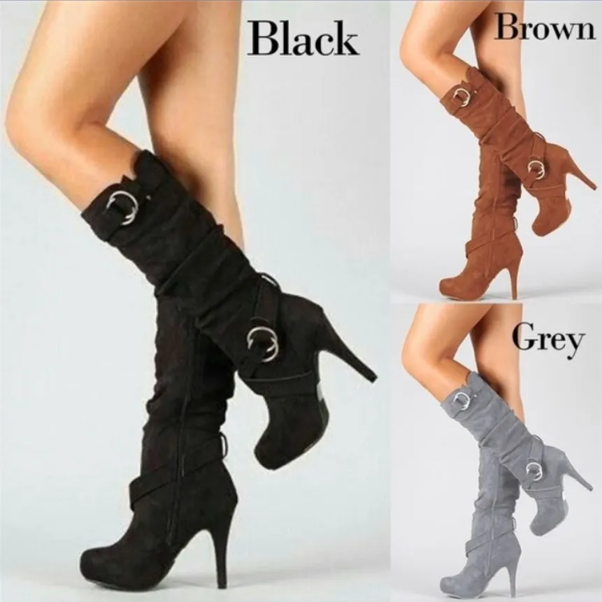 Breakj Breakj Autumn And Winter Women's Boots Long-Sleeve Women's Boots Wish High-Heeling Elastic Boots Direct Sales