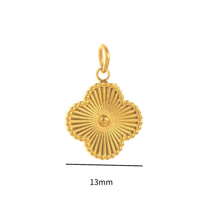 1 Piece 14*18MM 304 Stainless Steel Zircon Geometric Polished Pendant Jewelry Accessories