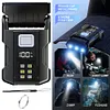 COB+SMD LED Super Bright Flashlight Rotatable Hat Clip Light for Night Running