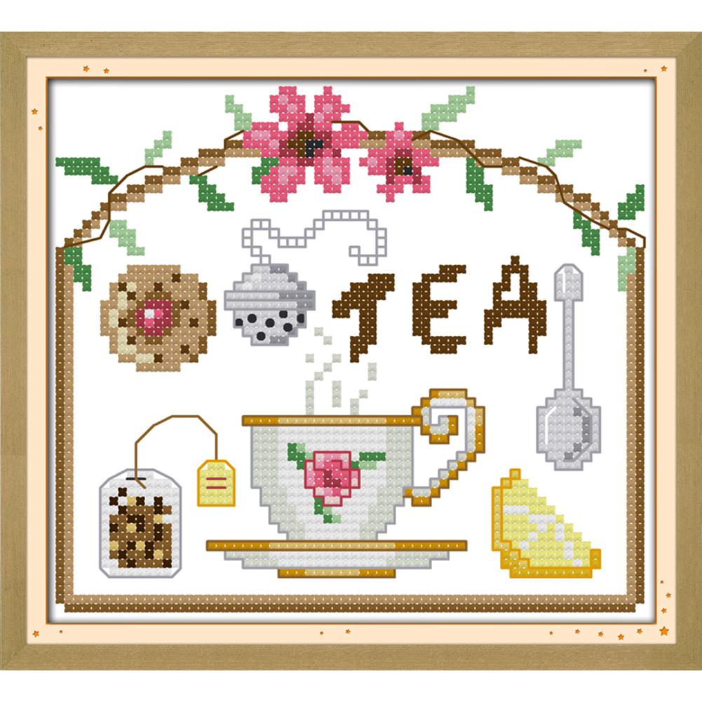 

Morning tea time - Cross Stitch - 17*16cm, 501 Original