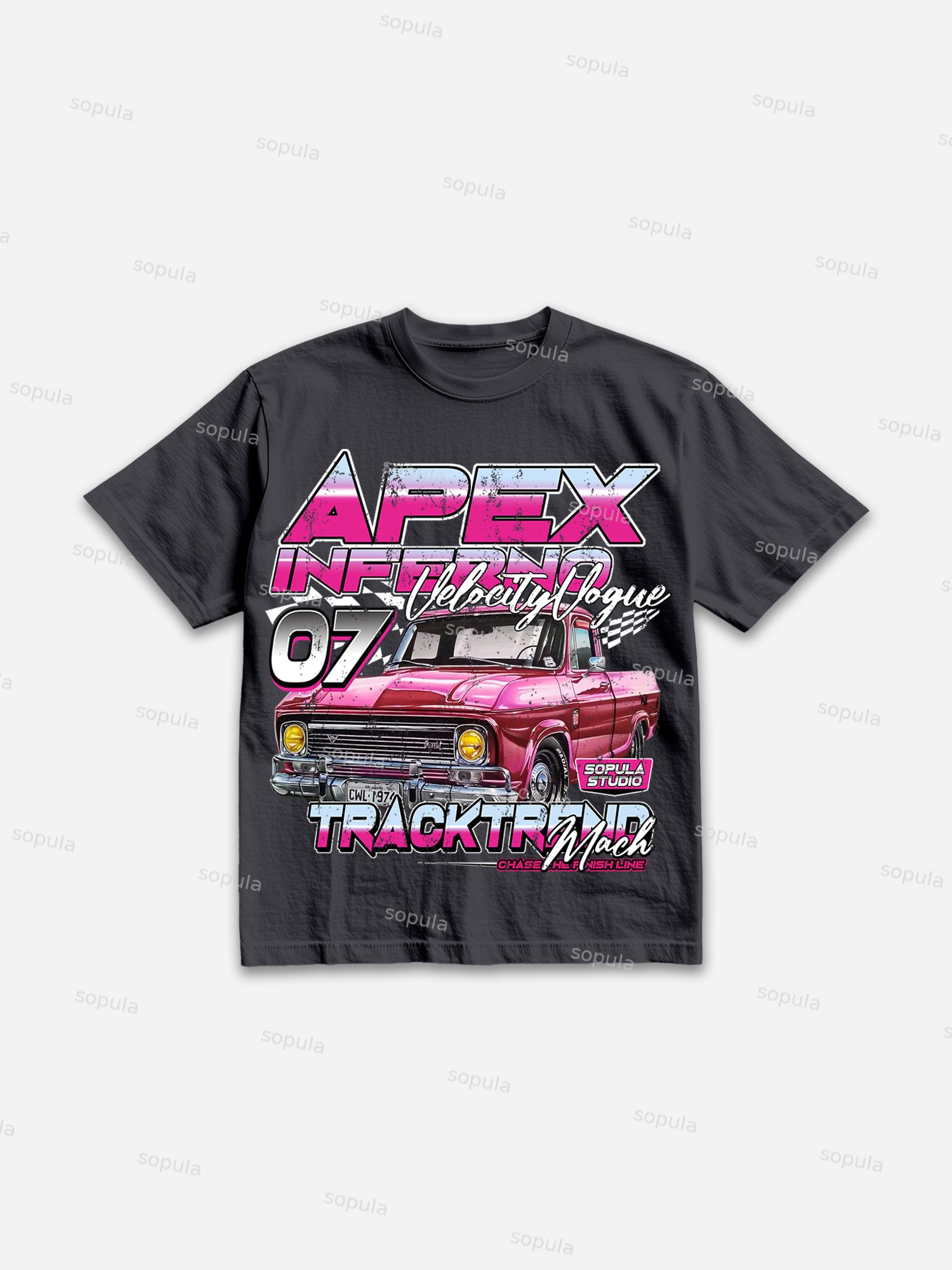 Racing Apex Print Cotton T-shirt - SOPULA