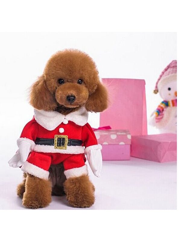 Funny Dog Costume Santa Claus Christmas Costume-elleschic
