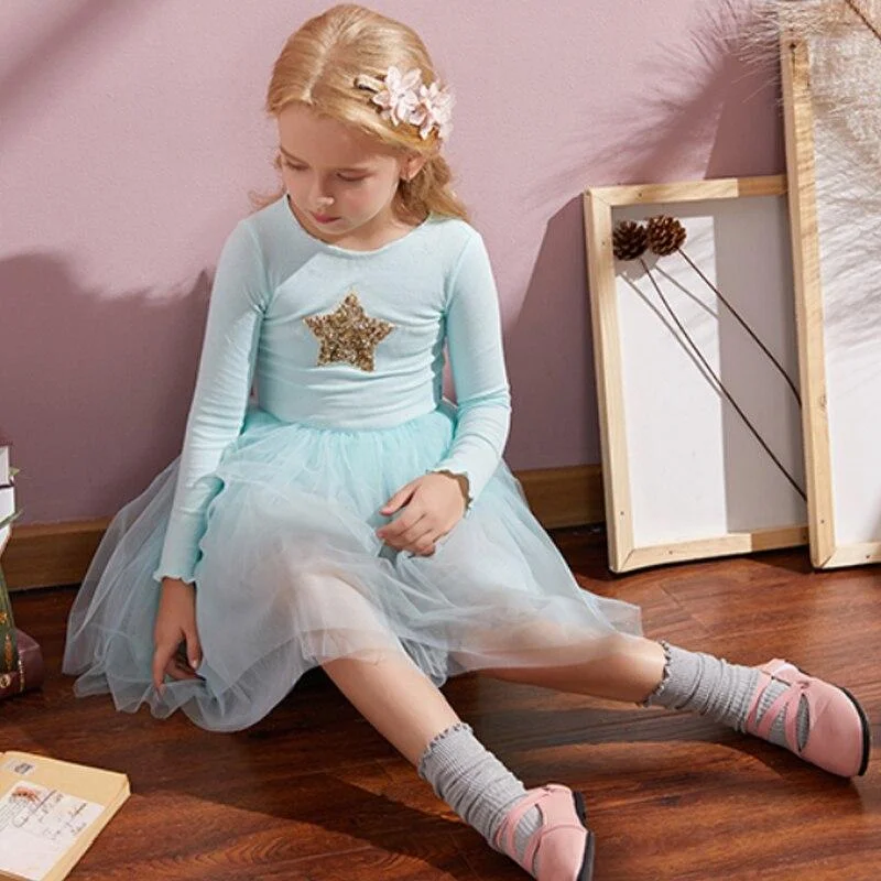 Baby Girls Unicorn Dress Autumn Winter Long Sleeves Kids Dresses For Girls Princess Dress Casual Wear 3-8yrs Children's Clothing