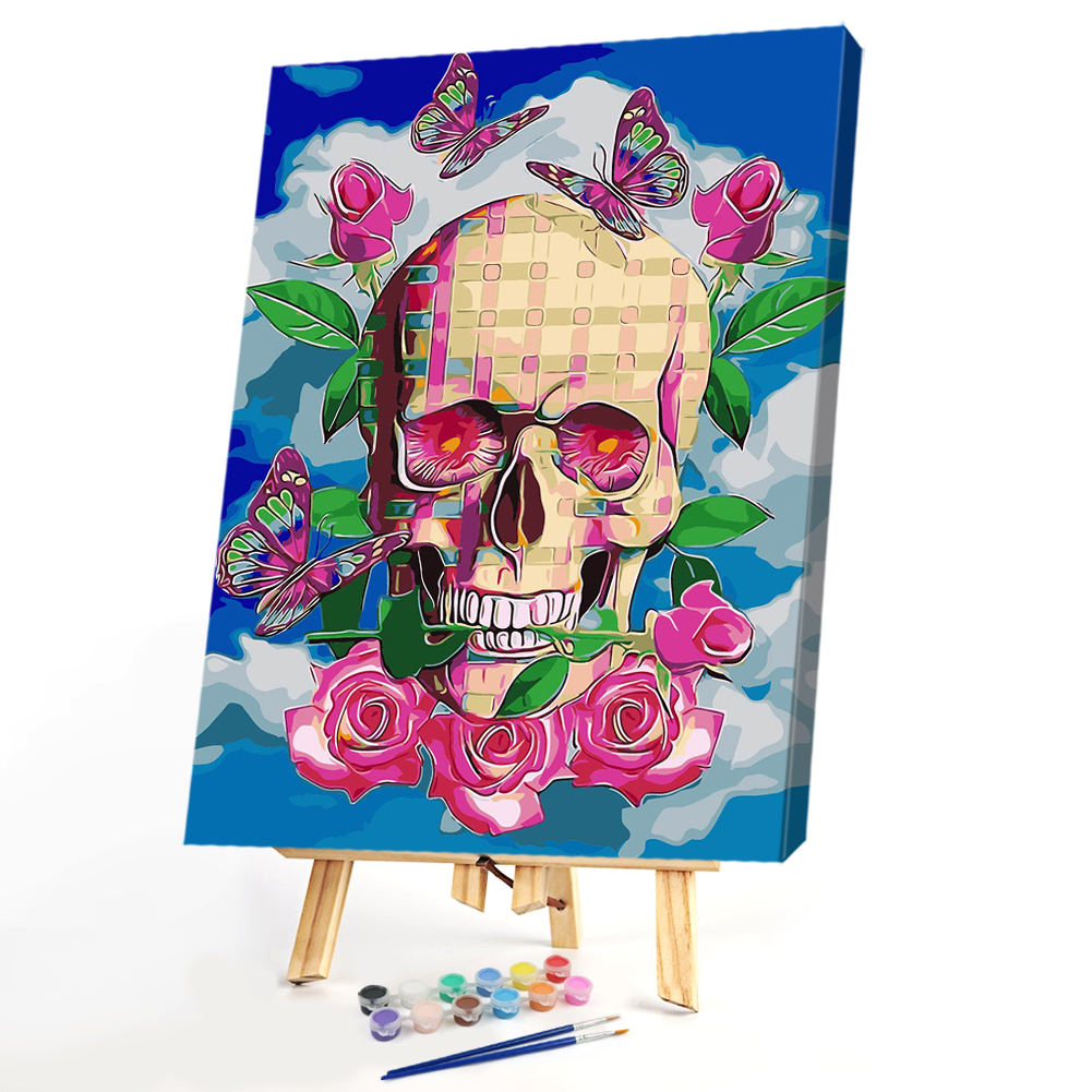 

40*50CM - Paint By Numbers - Skeleton, 501 Original