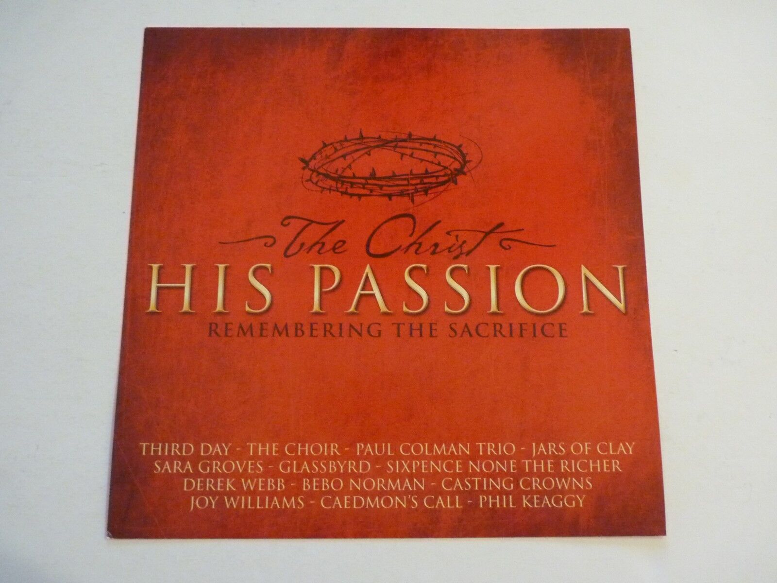 The Christ His Passion Movie Jars of Clay LP Record Photo Poster painting Flat 12x12 Poster