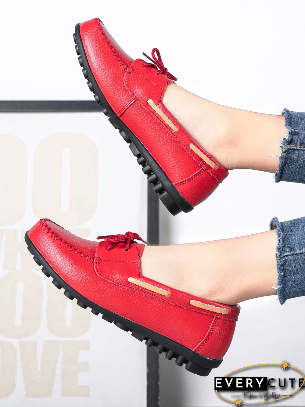 Retro Casual Simple Lace-up Flat Shoes