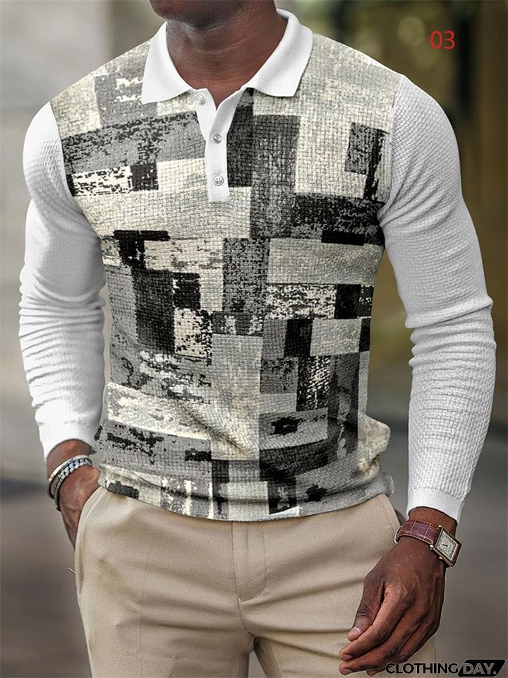 Autumn Winter Cozy Loose-fitting Oversized Polo Shirts For Male