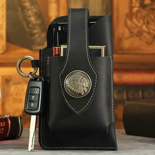 Multifunctional Leather Mobile Phone Bag