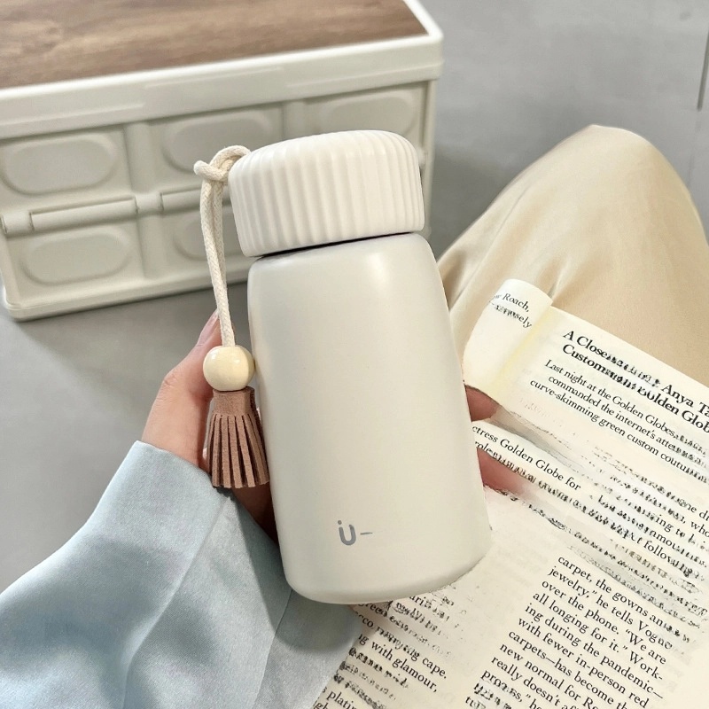 Korean-style Thermos Cup Girl's High-value Mini Cute Water Cup Student Portable Small Simple Cup