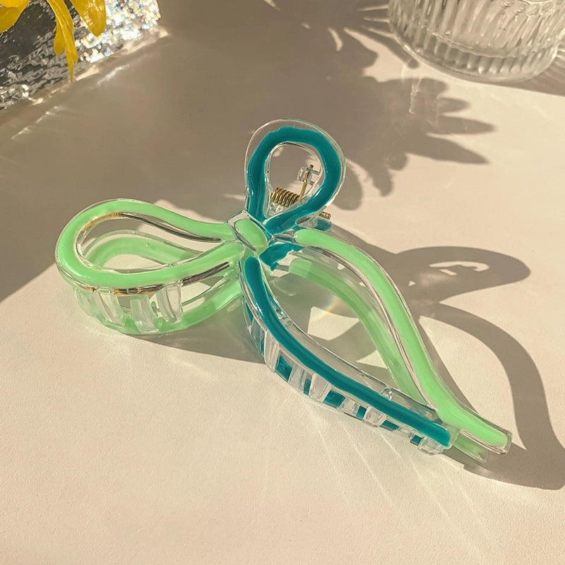 Jelly Shark Clip Women’s New High-end Sense Grab Clip Back Head Tie Hair Grab Headwear Clip Large Hairpin