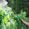 31 Inch Battery Powered Sprayer Wand Rechargeable Electric Sprayer Telescopic Wand with Hose 3 Mist Nozzles for Lawn and Garden