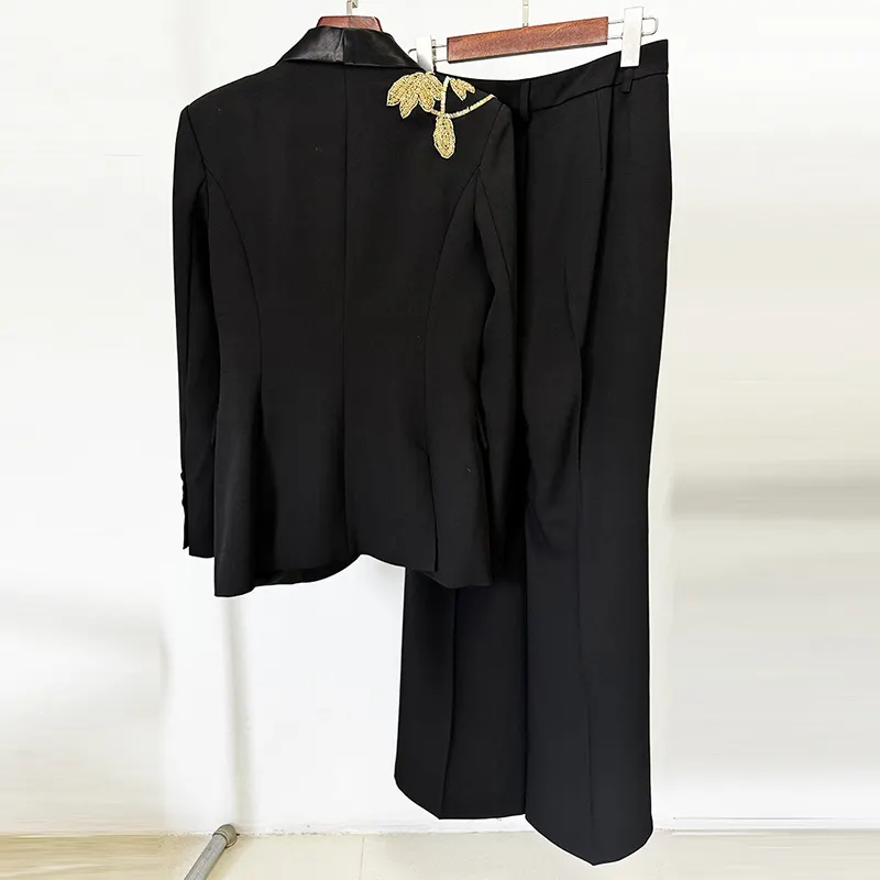 Nigikala Nigikala Star Fashion New Heavy Industry Nails Repair Suit Trouser Trousers Set Two Sets