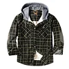 Men's Fleece Warm Cotton Plaid Jacket