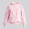 Women's Vintage Street Style Pink Camo Hooded Sweatshirt by Inlyline