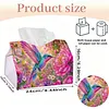 (24cm)Diamond Art Tissue Box DIY PU Napkin Cover for Home Decoration(Bird)