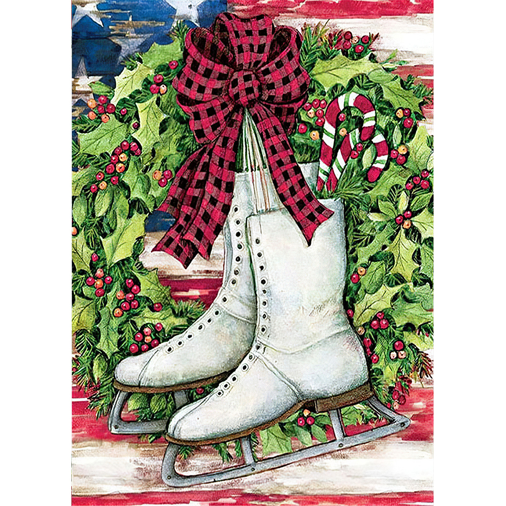 

Christmas Sock - Round Drill Diamond Painting - 30*40CM, 501 Original