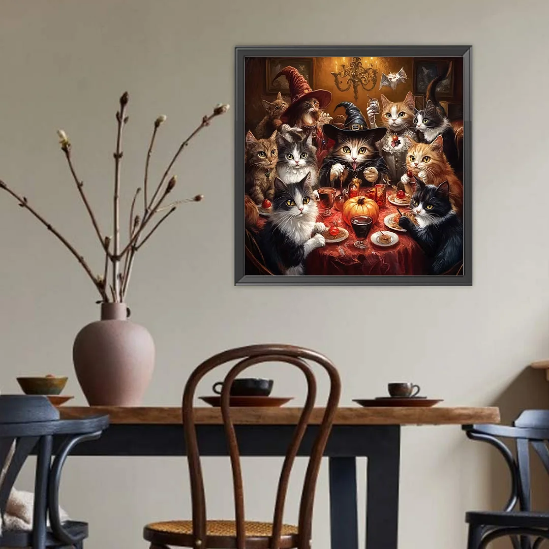 Diamond Painting - Full Round Drill - Cat(Canvas|Canvas|40*40cm)