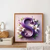 Flower Letters-Full Round Diamond Painting 40*40CM