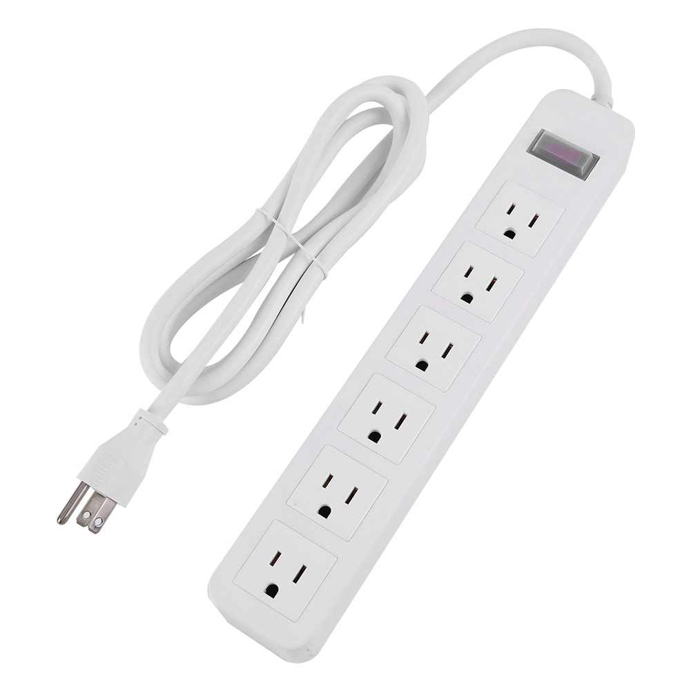 

6 Outlet Outdoor Power Strip Overload Protection Anti-Electric Shock 1500W, 501 Original