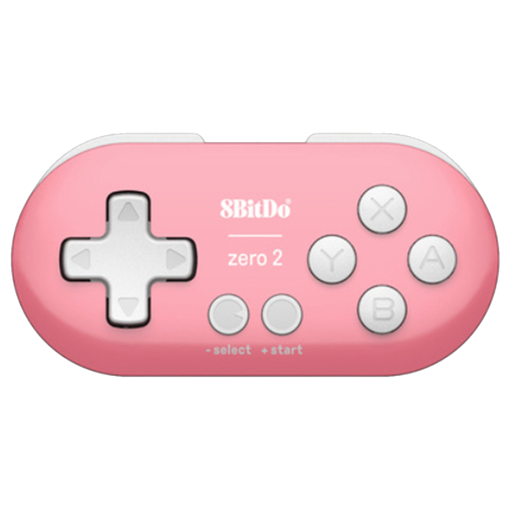 

8BitDo ZERO 2 Wireless Bluetooth Mini Gamepad for NS Windows MacOS (Pink), 501 Original