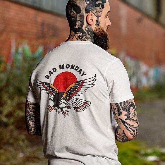 Asuka printed white classic T-shirt - Krazyskull