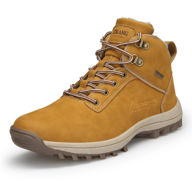Dacomfy Men's Shoes  Lace Outdoor Casual Winter Warm High Boots 