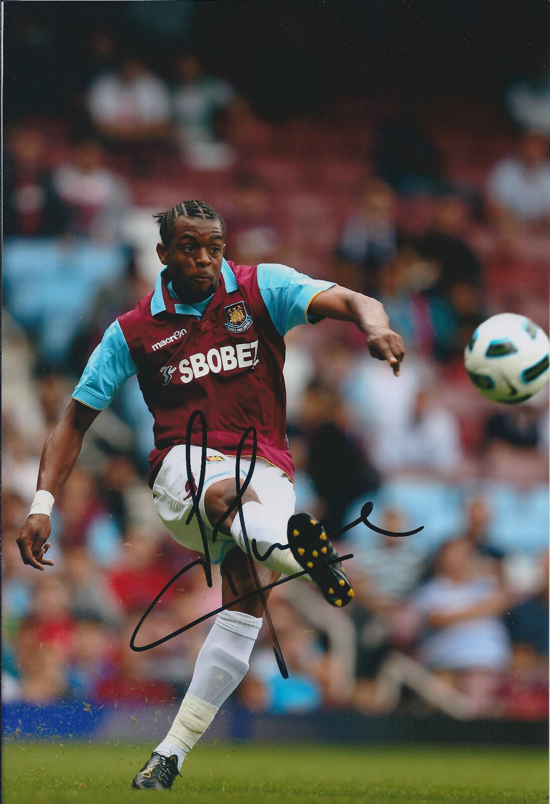 Frederic PIQUIONNE SIGNED COA Autograph 12x8 Photo Poster painting AFTAL West Ham United Genuine