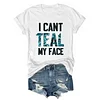 I Can't Teal My Face Jaguars Tee