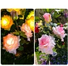 Solar Garden Decorative Light LED Rose Shape Stake Light for Garden Yard Backyard Waterproof