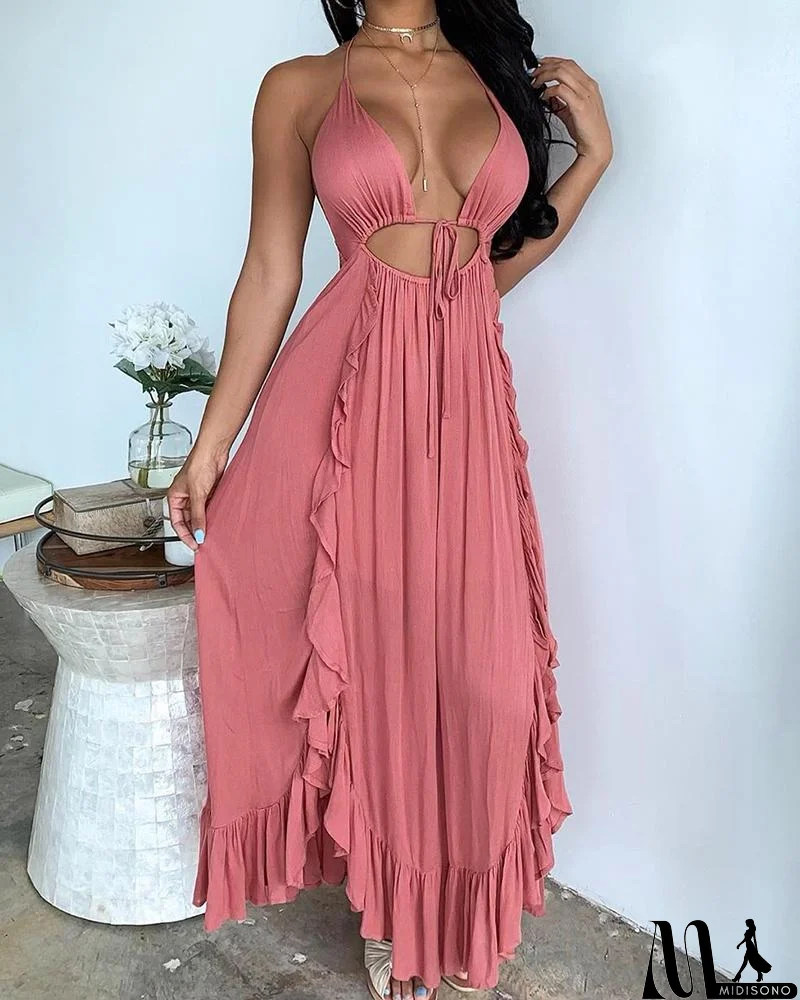 MidiSono - Sling Sexy Sleeveless Dress