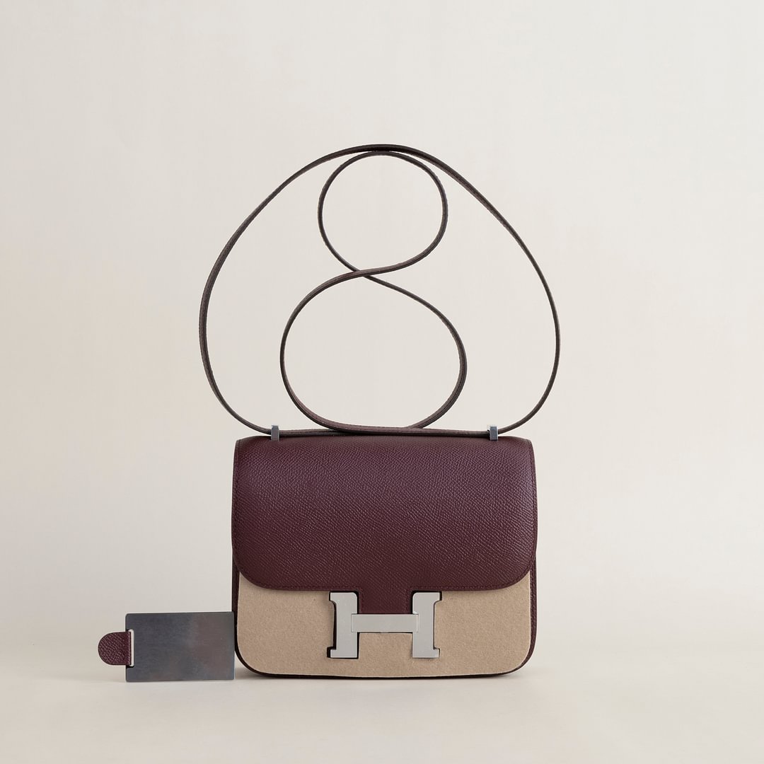 Constance 18CM Epsom 57 Bordeaux PHW