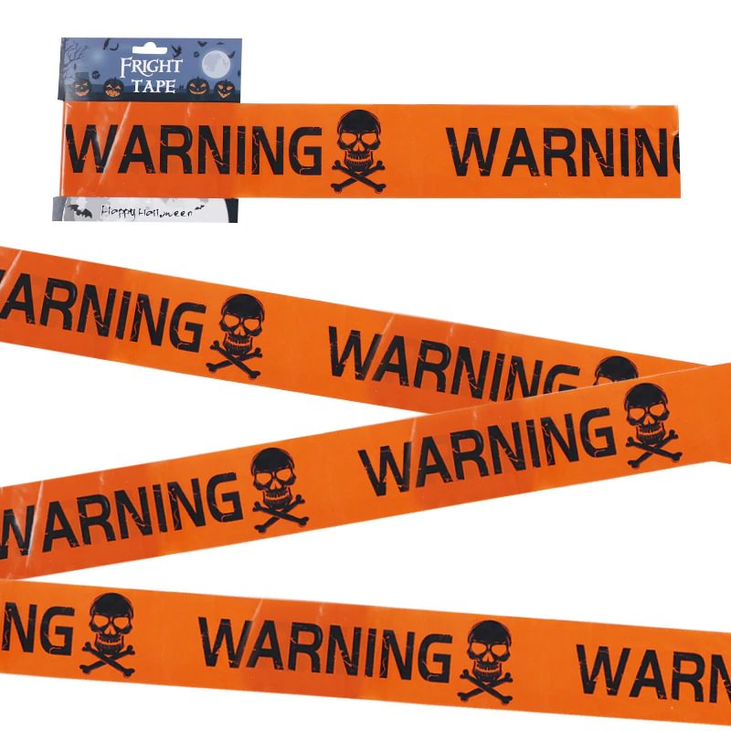 3pcs Halloween Warning Tapes Signs Halloween Props Danger Warning Line New Isolation Belt Sign Party Outdoor Garden Decors | IFYHOME