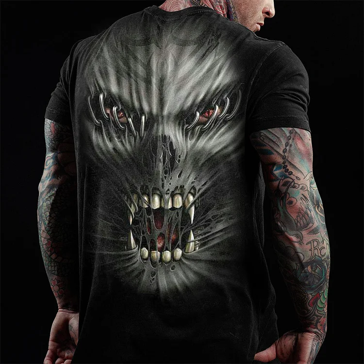 3D skull mens Classic T-Shirt