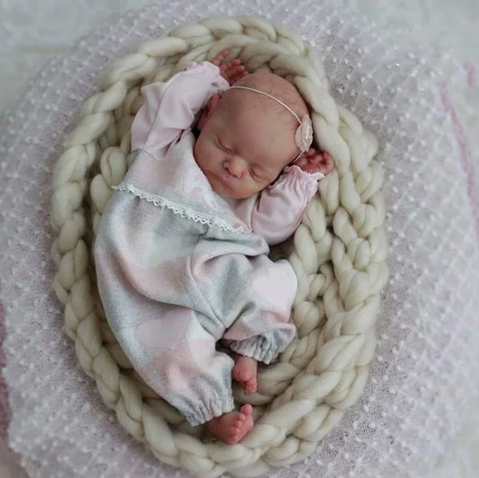  17" Sleeping Reborn Baby Boy Cliff,Soft Weighted Body, Cute Lifelike Handmade Silicone Reborn Doll Set,Gift for Kids - Reborndollsshop®-Reborndollsshop®