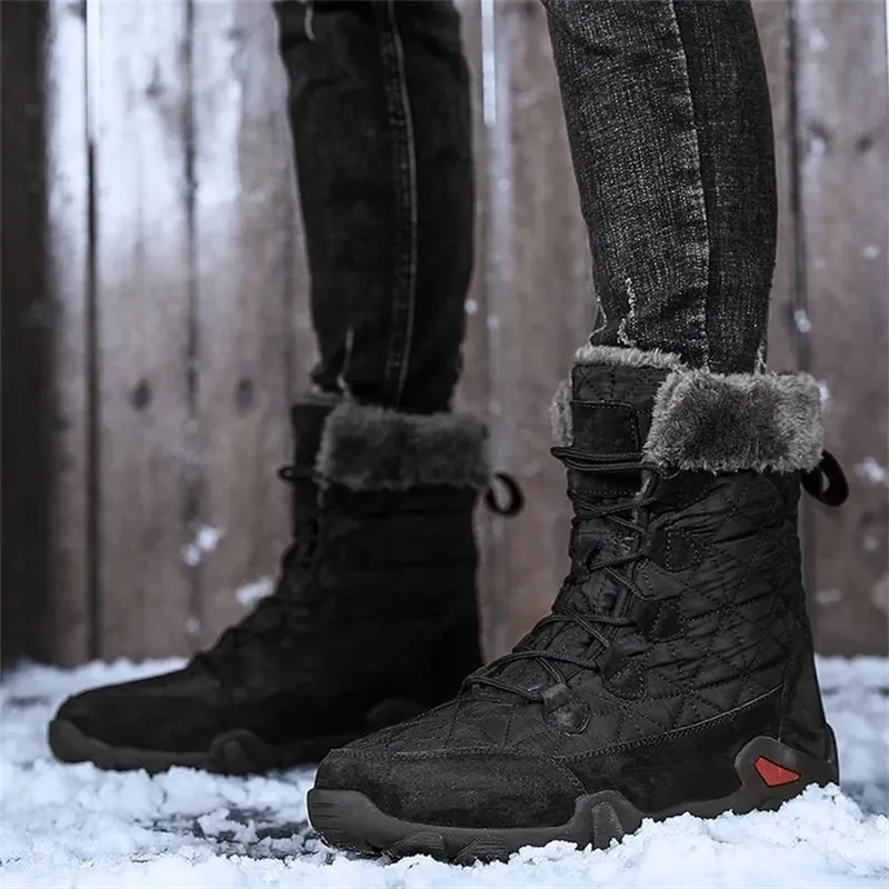 🔥HOT SALE-Men's Comfortable Waterproof Fleece Snow Combat Boots